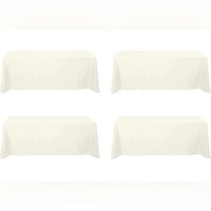 4 ivory tablecloths
